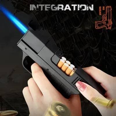 Windproof Plastic GUN Shape Lighter thumbnail 2