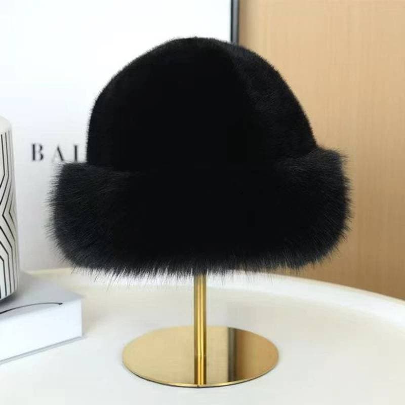 Mongolian Hat for Women(Black) thumbnail 2