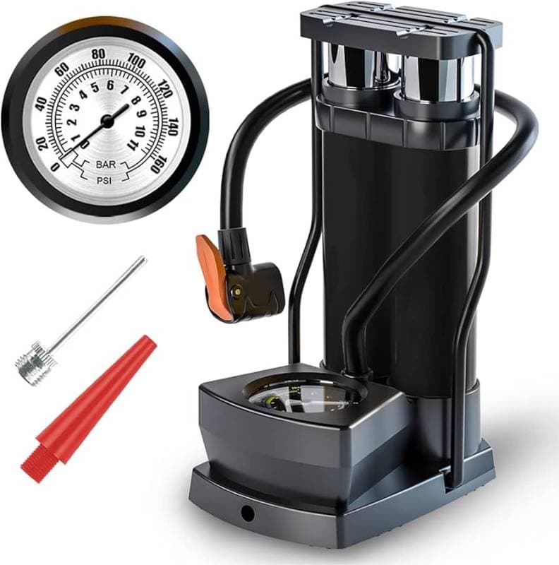 Foot pump with manometer thumbnail 3