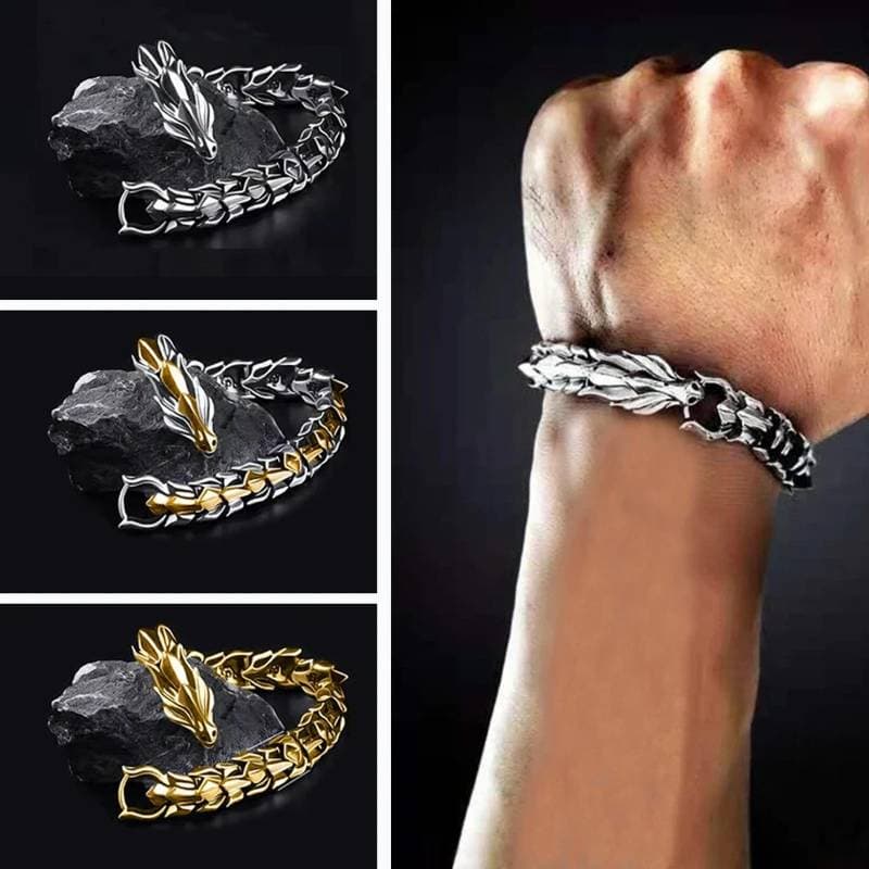 Stainless Steel Dragon Bracelet (2024)