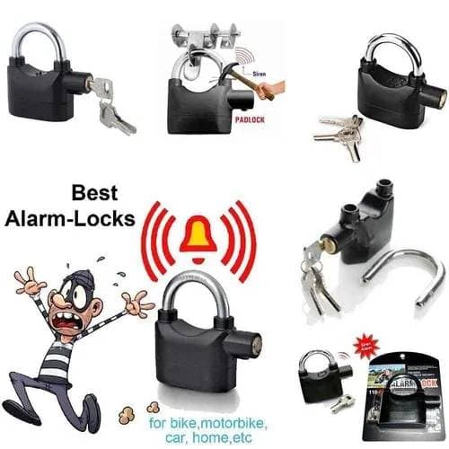 Smart Security Alarm Lock (Big Size) সাথে ৬ পিস বেটারী ফ্রি thumbnail 2