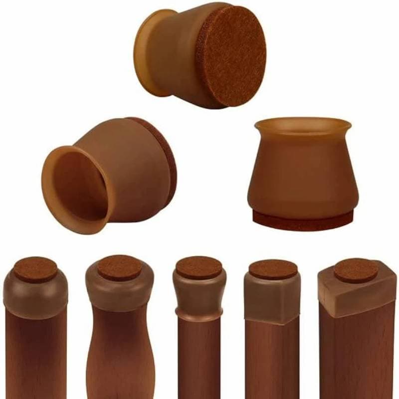 24 pcs Chair Leg Floor Protectors Felt Bottom, Chair Leg Covers  thumbnail 3