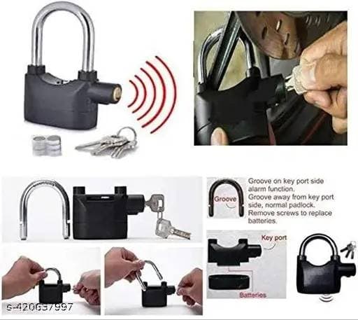 Smart Security Alarm Lock (Big Size) সাথে ৬ পিস বেটারী ফ্রি thumbnail 3