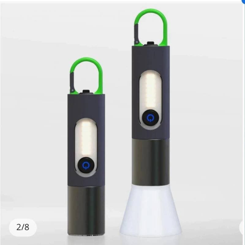 Mini Portable Rechargeable Led flashlight with Camping Light SKU: SKU-006 thumbnail 3