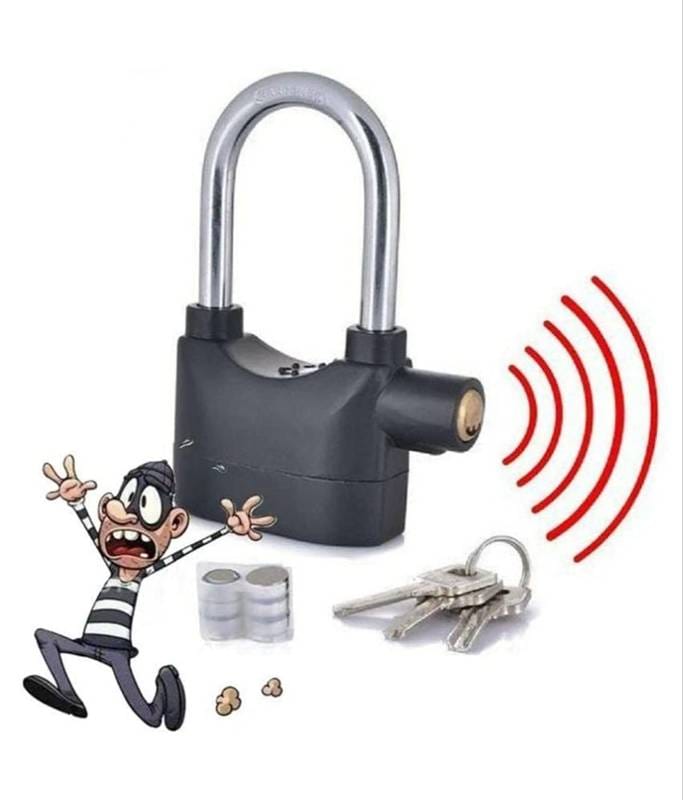Smart Security Alarm Lock (Big Size) সাথে ৬ পিস বেটারী ফ্রি